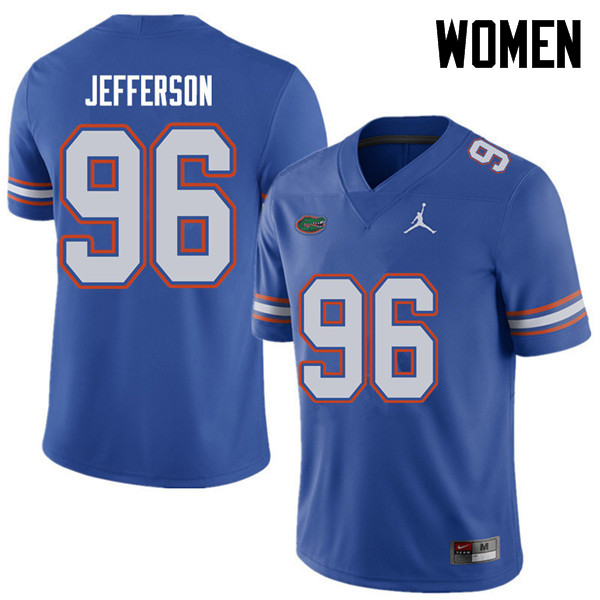 Jordan Brand Women #96 Cece Jefferson Florida Gators College Football Jerseys Sale-Royal